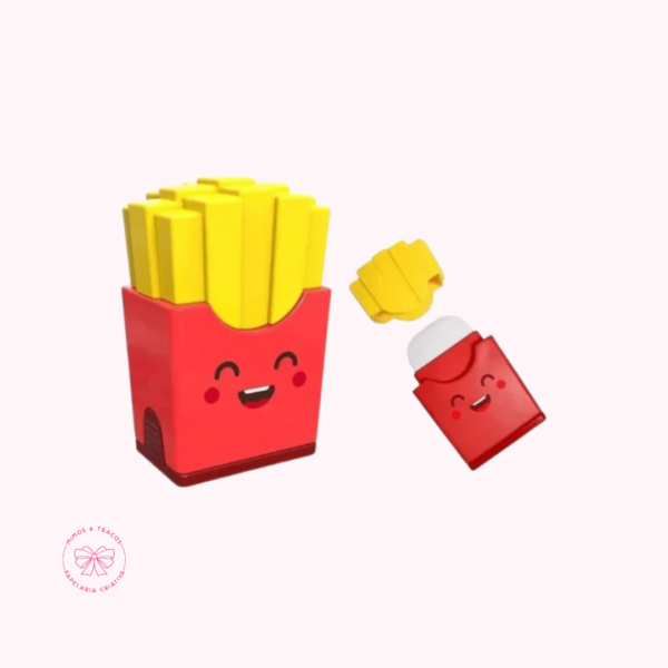 Apontador Batata Frita com Depósito e Borracha