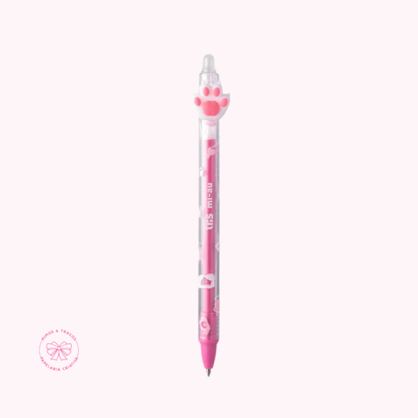 Caneta Gel Apagável Mi-Au Rosa