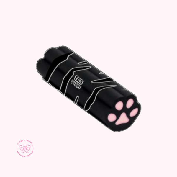 Borracha Puppy Patinha de Gato Preta